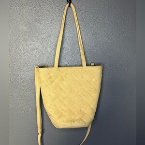 Bembien Woven Beige Handbag tan purse (SKU 121)